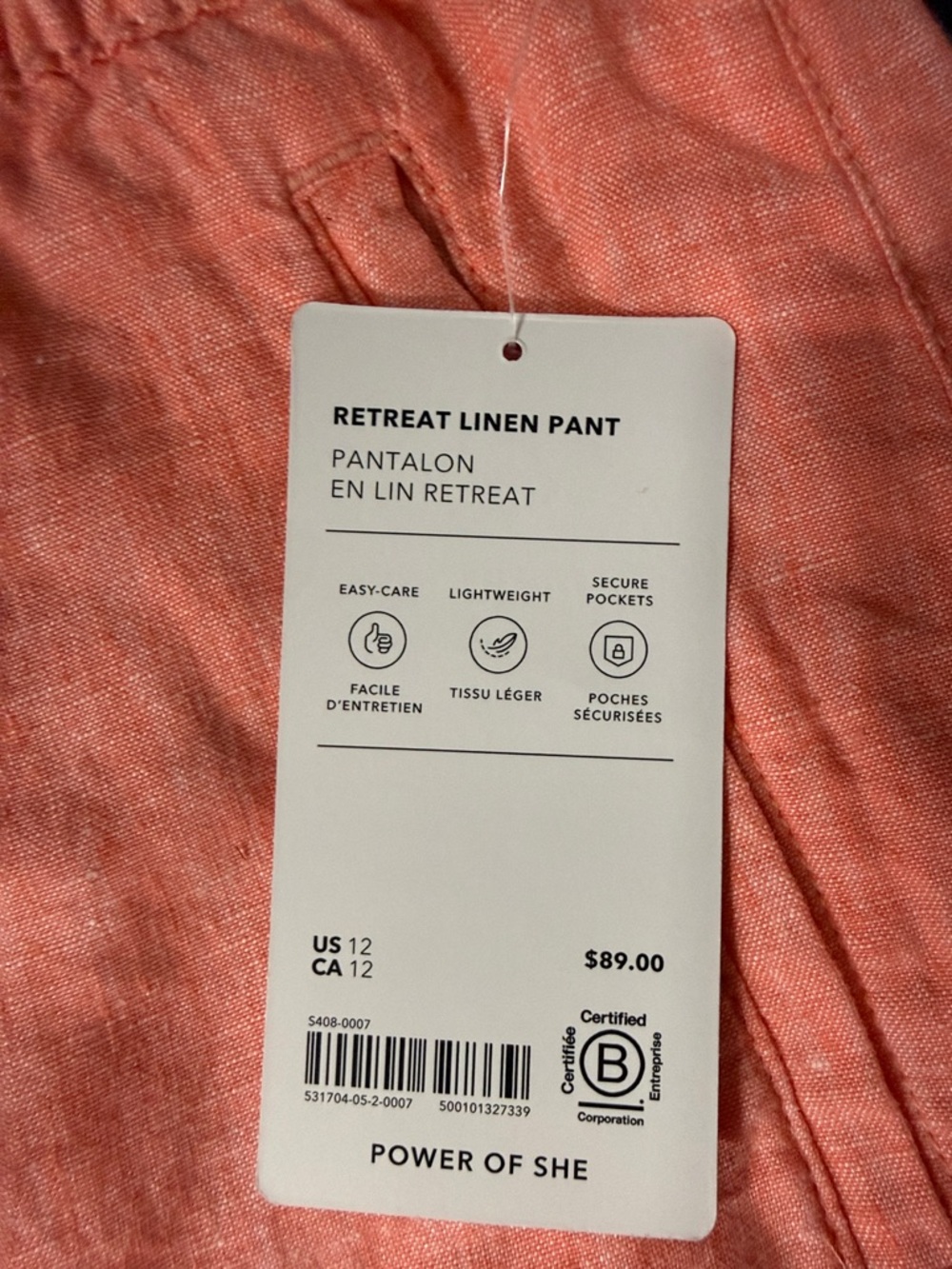 Athleta Retreat Linen Pant - Picture 2 of 2